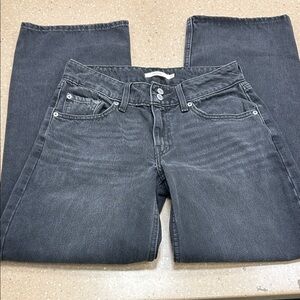 Levi's Super-low Black Wash Jeans 27